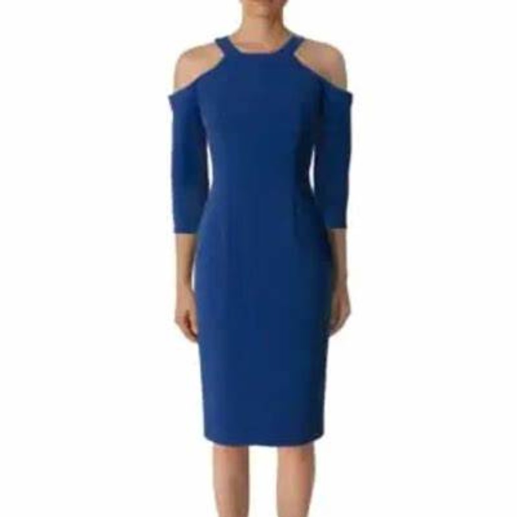 Black Halo Thorpe Cold Shoulder Sheath Dress 2 Nwt